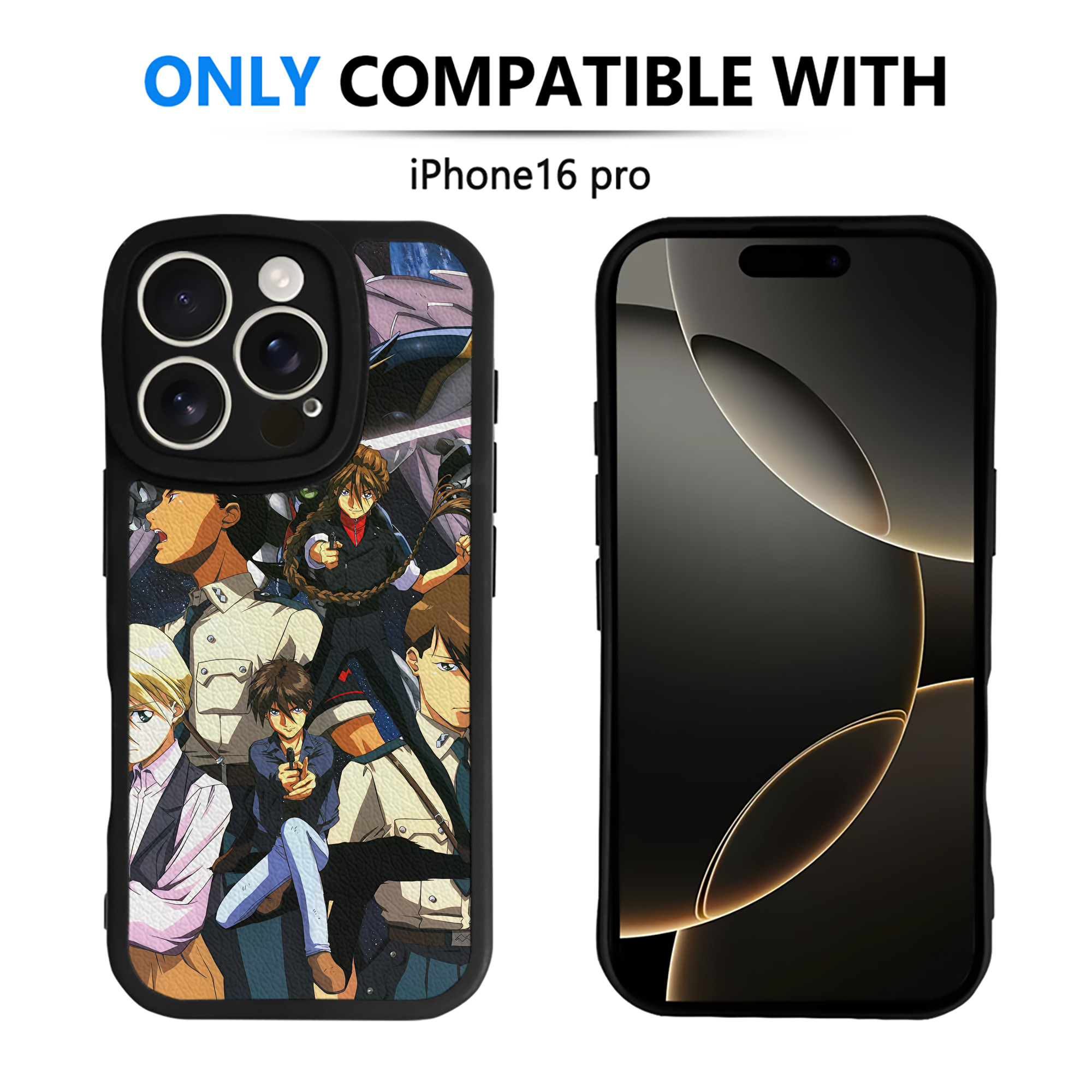 （画像用） 機動戦士ガンダム Mobile Suit Gundam 【iPhone 16シリーズ対応】シリコンスマホケース（レザー調） 材質：シリコン